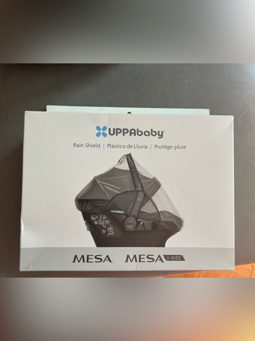 Uppababy Mesa Rain Shield - Clear/Black